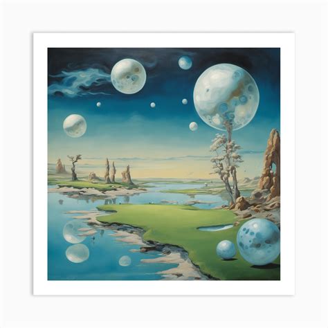 Fantastical Golf Course Orginal Art Print by Artful Swing - Fy