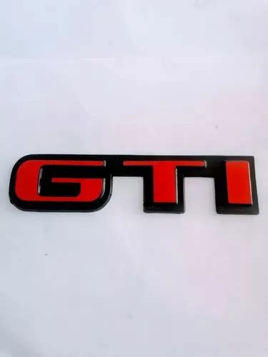 Emblema Letra Volkswagen Golf Gti A2 1987 1992 Rojo Cajuela Meses Sin