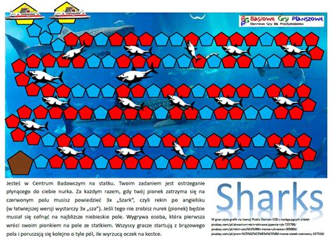 Sharks Gra Planszowa Basiowe Gry Planszowe Super Dzieciaki