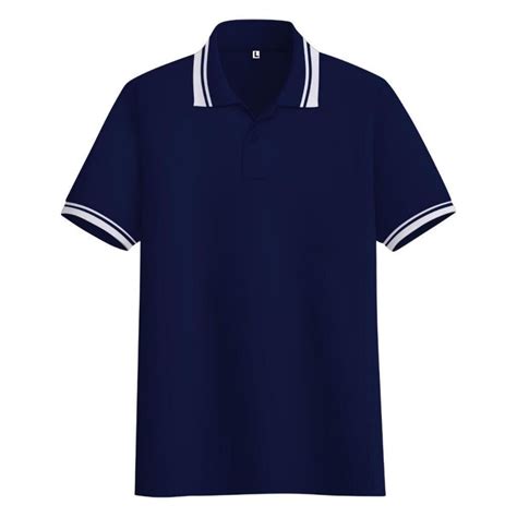 Jual Noveli Wear Kaos Polo Shirt Polos Navy Blue Kerah Stripe Kaos