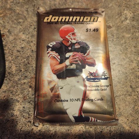 2000 FLEER DOMINION FOOTBALL CARD PACK POSS ROOKIES AUTOS FREE BRADY