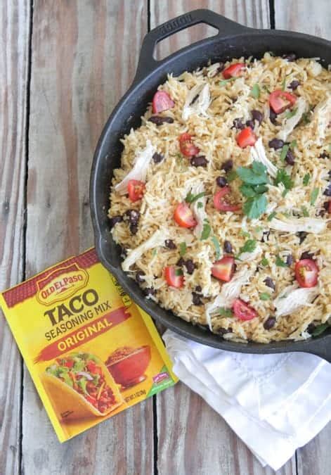 Salsa Verde Chicken Taco Rice Skillet Picky Palate