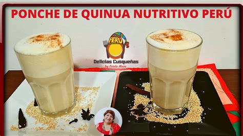 PONCHE DE QUINUA QUINOA SUPER NATURAL A MI ESTILO CON SECRETOS FACÍL