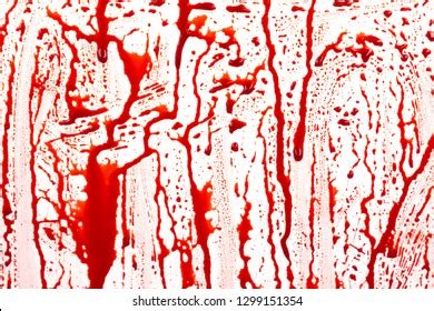 Dripping Blood Isolated On White Background Stock Illustration