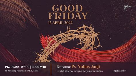 Pin By Kaka On Flayer Gms Kediri In Good Friday Church Poster