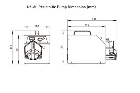 Industrial Peristaltic Metering Pump N6 3l Series High Flow Rate 3600