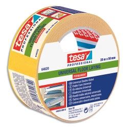 TESA Rouleau Adhésif double face pour fixation extra forte 50 mm x 25