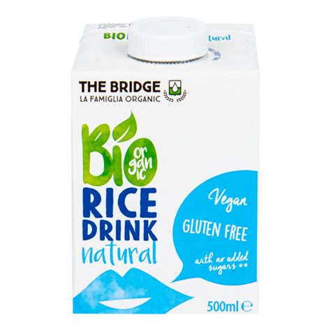 Rice Drink Organic 500 Ml The Bridge Countrylife Bio