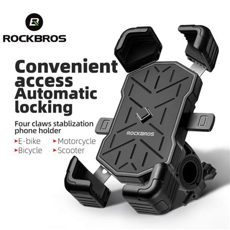 ROCKBROS Shockproof Cycling Phone Holder 360 Adjustable MTB Phone