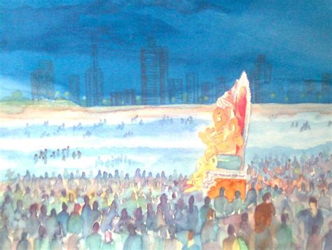 Ganesh visarjan Image0107 by writetopaint on DeviantArt