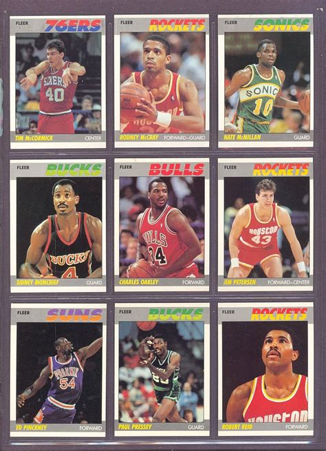 1987 Fleer 91 Robert Reid Rockets NM MT At Amazon S Sports