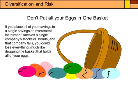 Don T Put All Your Eggs In One Basket Diversification And Risk Ppt