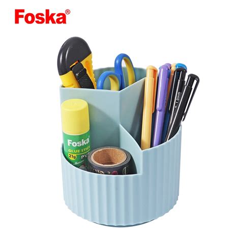 Foska Good Quality Rotary Pen Holder Plastic Pen Holder And Pen Holder