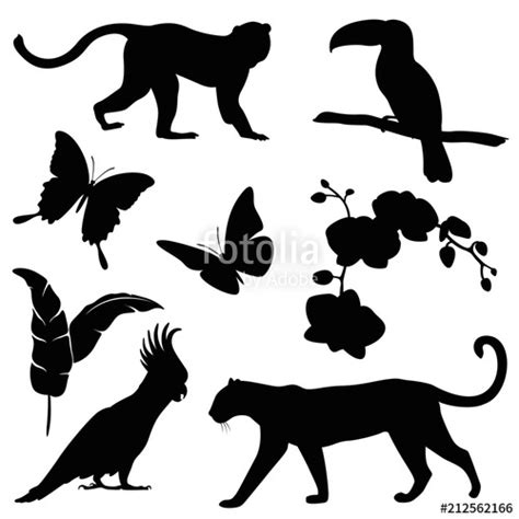 Jungle Silhouette Vector at Vectorified.com | Collection of Jungle Silhouette Vector free for ...