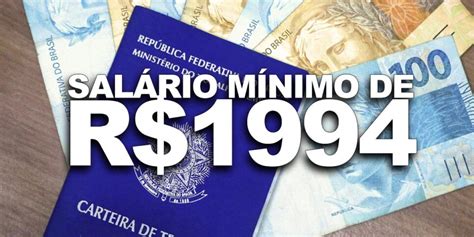 Canetada Histórica E Salário Mínimo De R1994 Pra Salvar Clts