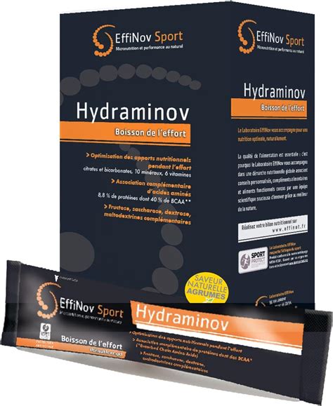 EFFINOV SPORT HYDRAMINOV Boisson Energétique Hydratation et