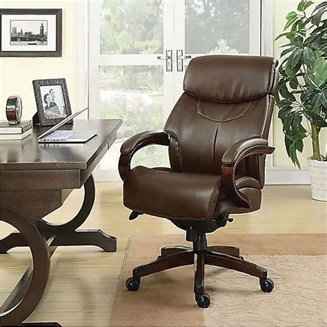 La Z Boy Cantania Bonded Leather Executive Office Chair Black 45776a Best Buy Ph