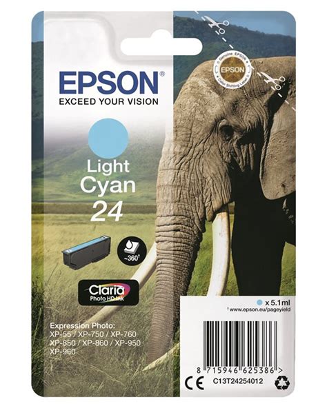 Epson Original Tinte Hell Cyan 24 Claria Kaufen