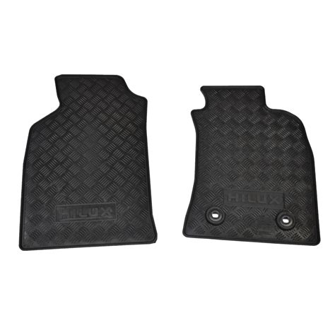 Genuine Toyota Hilux Rubber Front Floor Mats Set 2011 2015