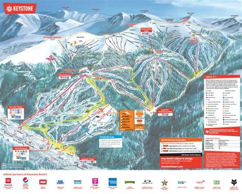 Keystone Ski Resort Trail Map - Bobbie Stefanie