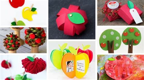 26 Apple Crafts For Kindergarten Nabiacamilo