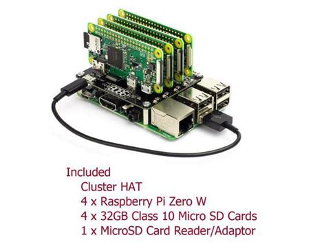 Cluster Hat Kit Includes X Raspberry Pi Zero W Newegg