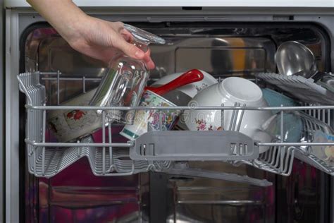 Get Clean Washed Dishes from the Dishwasher Stock Image - Image of soap, mechanism: 238453553