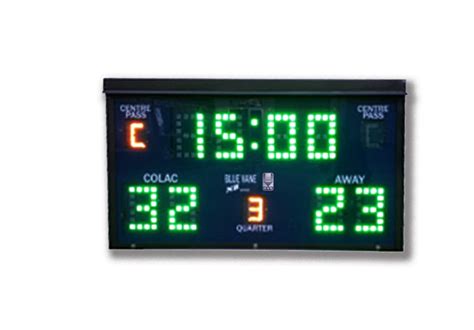 Netball Scoreboards Blue Vane Scoreboards