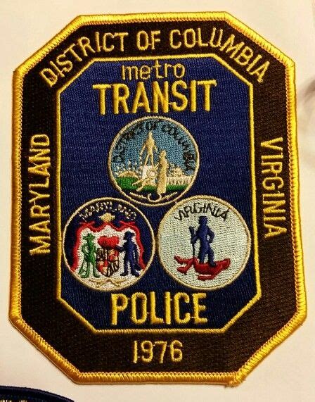 Dc Metro Transit Police Police Patches Police Uniform Patch