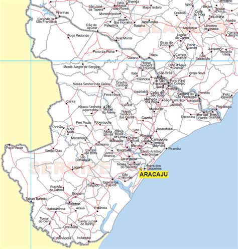 Mapa De Sergipe