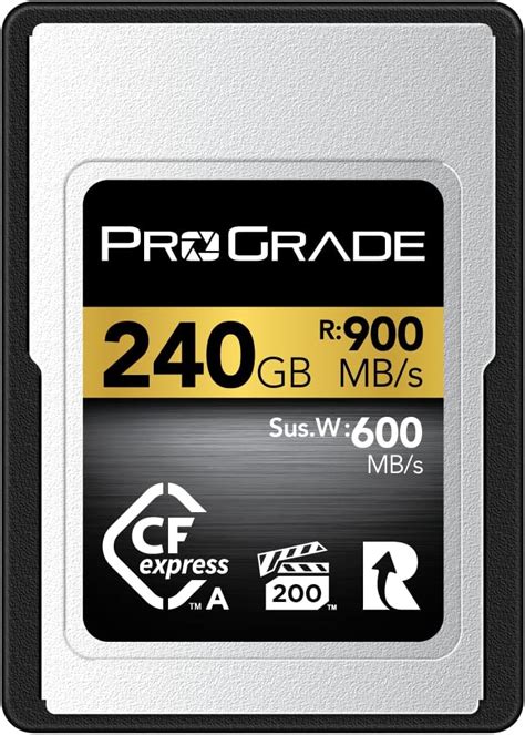 Amazon ProGrade Digital CFexpress 2 0 Type A メモリーカード 240GB ゴールド