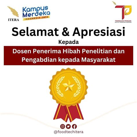 Selamat Apresiasi Kepada Dosen Penerima Hibah Penelitian Dan