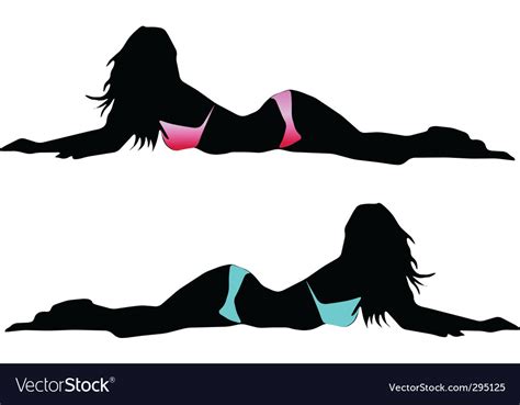 Girl In Bikini Royalty Free Vector Image Vectorstock