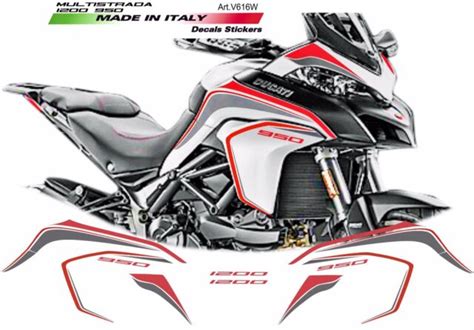 Stickers Kit For Ducati Multistrada 950 1200 DVT Bianco EBay