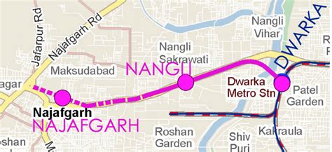 Delhi Metro Pink Line Map