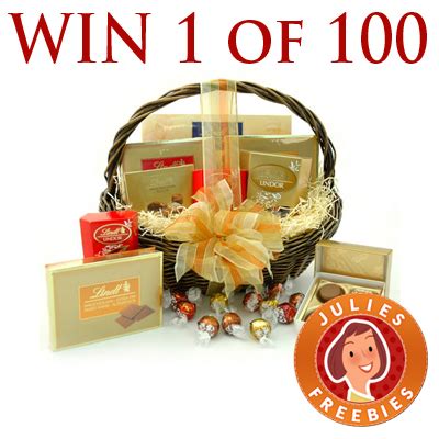 Win 1 of 100 Lindt Chocolate Gift Baskets - Julie's Freebies