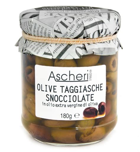 Taggiasca Pitted Olives In Oil Ascheri