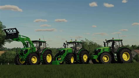 John Deere 6r Xtra Large Frame Series 2017 Useu V1000 Fs25 Mod Farming Simulator 22 Mod