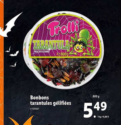 Promo Bonbons Tarantules Gélifiées chez Lidl iCatalogue fr