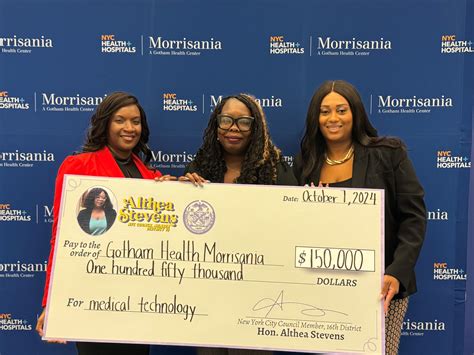 NYC Health + Hospitals/Gotham Health Receives $150,000 from City