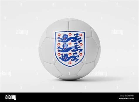 LONDON, UK - July 2023: England national football team logo badge on a ...