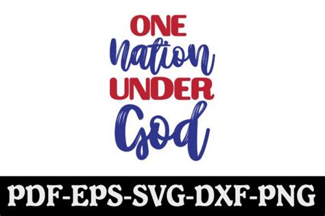 One Nation Under God Svg Graphic By Creativekhadiza124 Creative Fabrica