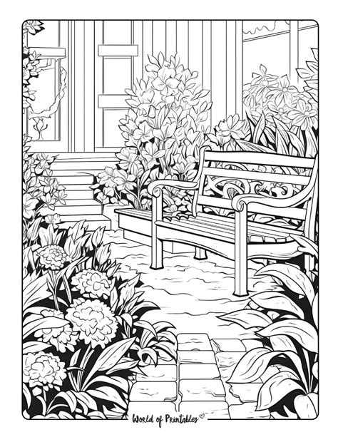 garden colouring pages 5