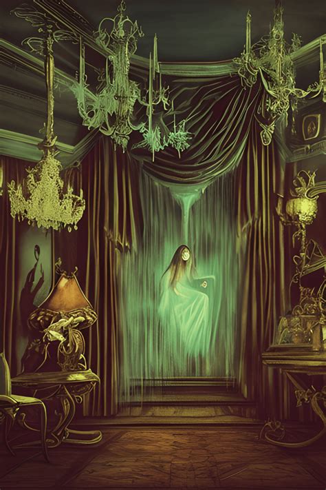 Haunted Mansion Interior Graphic · Creative Fabrica