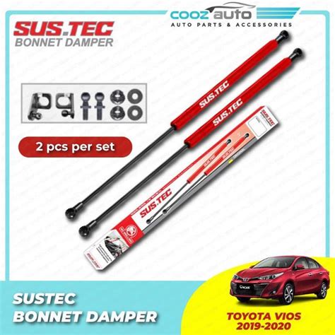 Toyota Vios Sustec Front Hood Damper Bonnet Gas Lifter Twin