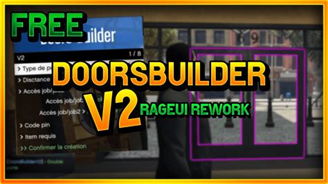 [free] Doors Lock Builder V2 Fivem Rageui Rework Youtube