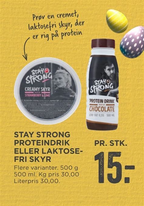 Stay Strong Proteindrik Eller Laktosefri Skyr Tilbud Hos Meny