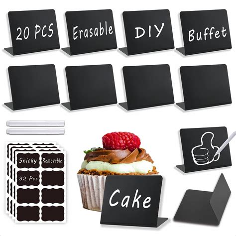 Amazon 20PCS Tabletop Chalkboard Labels Mini Chalkboard Signs