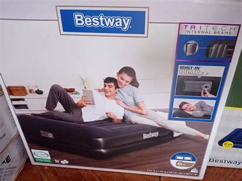 Colch N Inflable El Ctrico Bestway Plazas Cuotas Sin Inter S