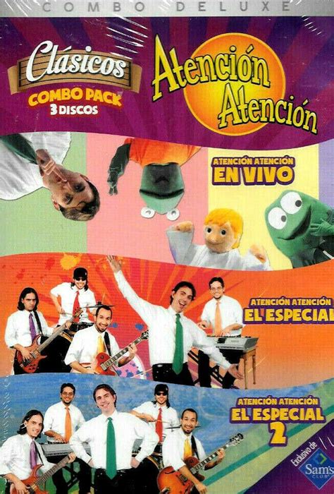 ATENCION ATENCION CLASICOS COMBO PACK 3 DVD EN VIVO, ESPECIAL 1 Y 2 ...